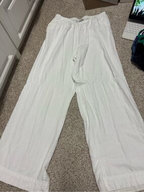 Target White Linen Pants